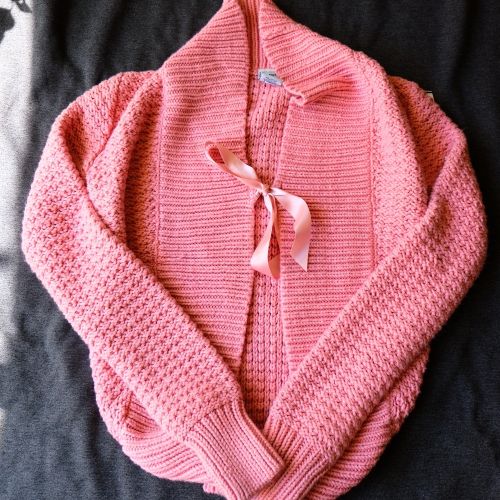 Old navy chunky pink cardigan